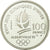 Moneta, Francja, Patinage, 100 Francs, 1989, BE, MS(65-70), Srebro, KM:972
