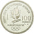 Moneta, Francja, Alpine skiing, 100 Francs, 1989, BE, MS(65-70), Srebro, KM:971