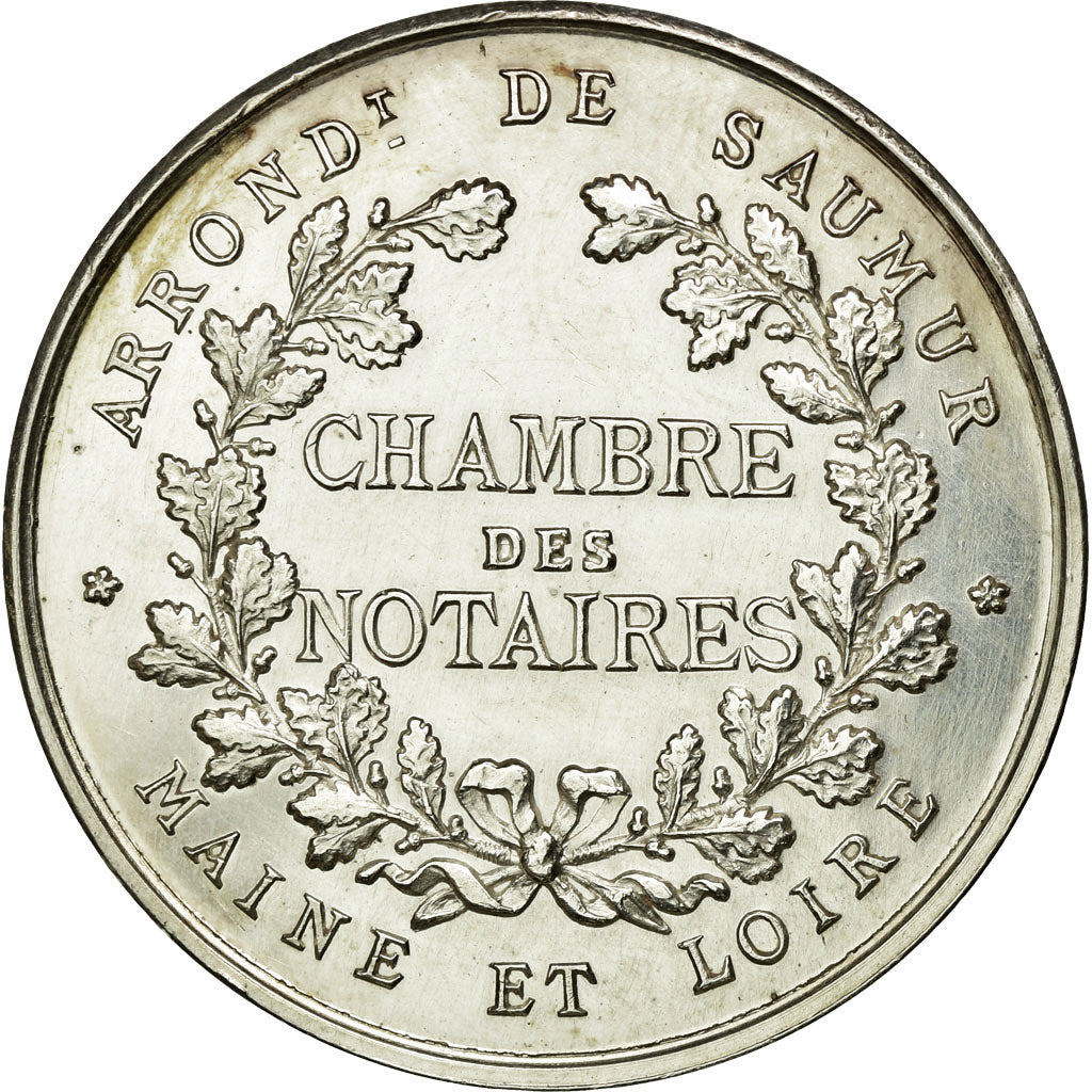 France, Token, Notary, MS(63), Silver, Lerouge:377