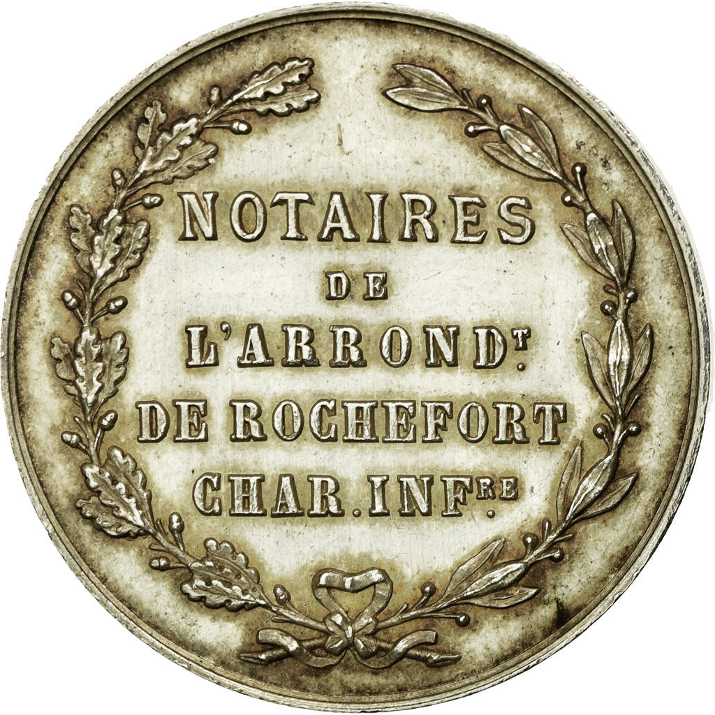 France, Token, Notary, AU(50-53), Silver, Lerouge:350