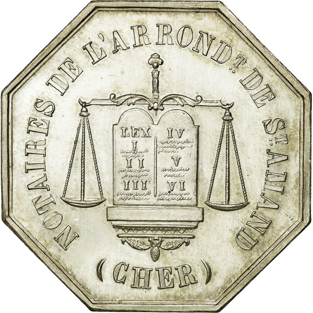 Francia, Token, Notary, SPL, Argento, Lerouge:364