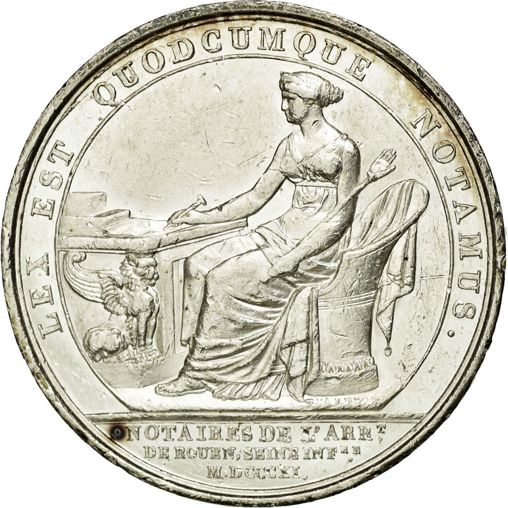 Frankreich, Token, Notary, 1811, VZ, Silber, Lerouge:358