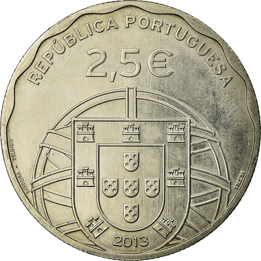 Portugal, 2-1/2 Euro, UNESCO, 2013, ZF, Copper-nickel, KM:855