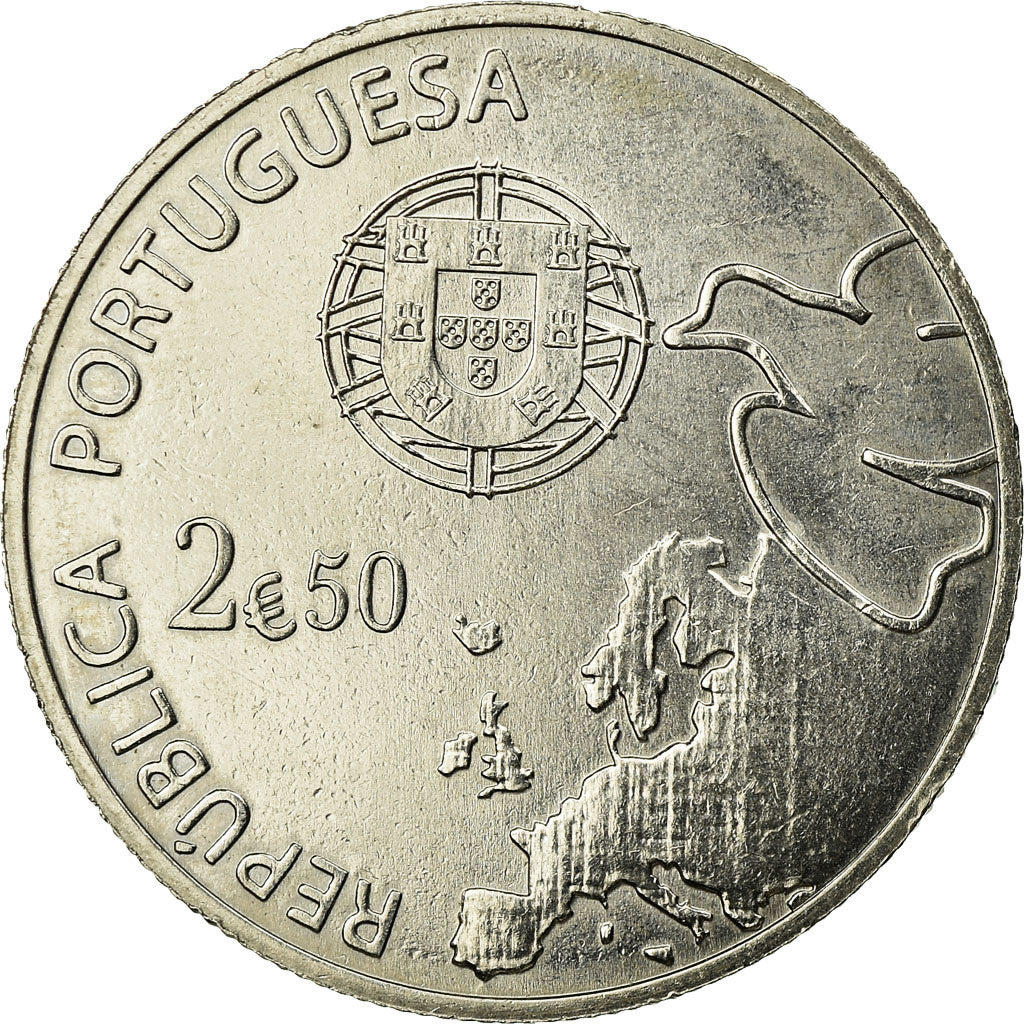 Portugal, 2-1/2 Euro, 2015, AU(55-58), Copper-nickel, KM:857