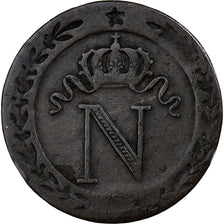 France, Napoleon I, 10 Centimes, 1808, Nantes, Billon, VF(20-25), Gadoury:190