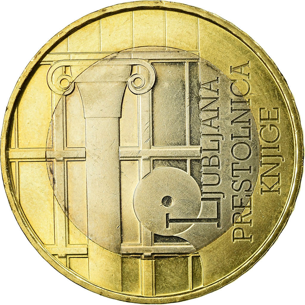 Eslovénia, 3 Euro, 2010, AU(55-58), Bimetálico, KM:95