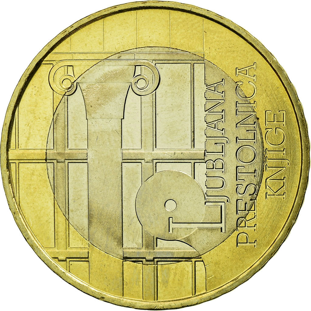 Słowenia, 3 Euro, 2010, MS(60-62), Bimetaliczny, KM:95