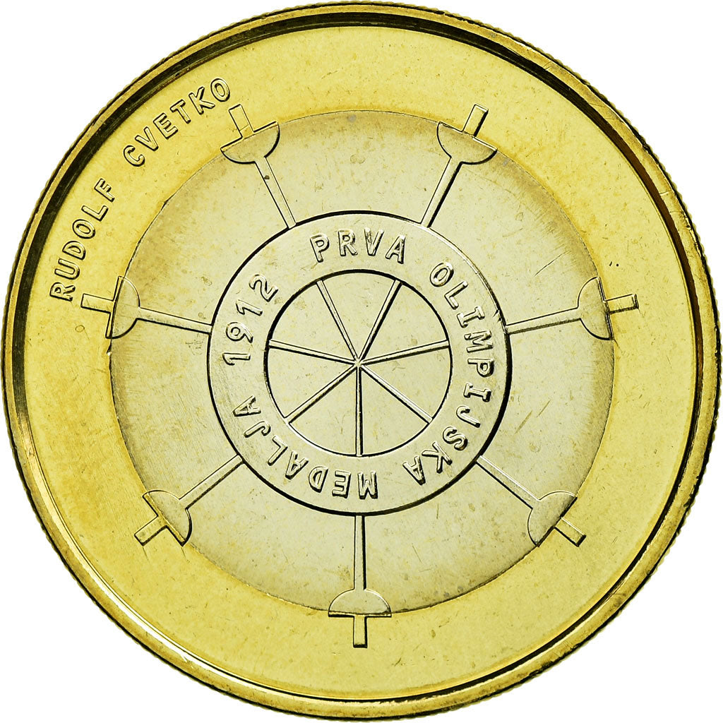 Slovenia, 3 Euro, 2012, MS(63), Bi-Metallic, KM:109