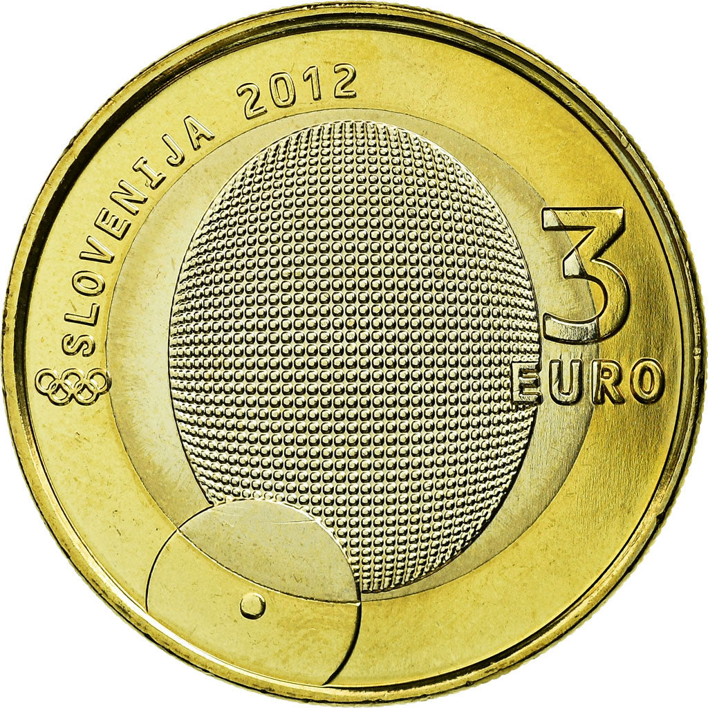 Slovenia, 3 Euro, 2012, MS(63), Bi-Metallic, KM:109