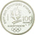 Moneta, Francja, Patinage de vitesse, 100 Francs, 1990, BE, MS(65-70), Srebro