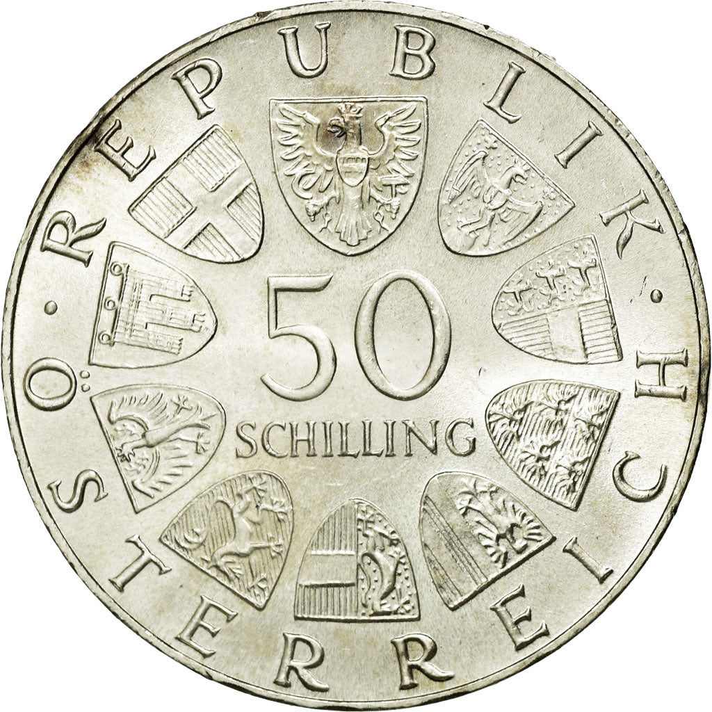 Moneta, Austria, 50 Schilling, 1973, SPL, Argento, KM:2917