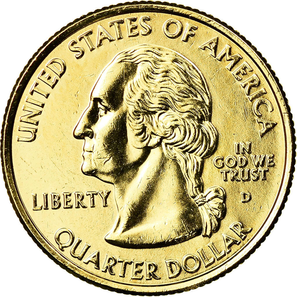Coin, United States, Nevada, Quarter, 2006, U.S. Mint, Denver, golden