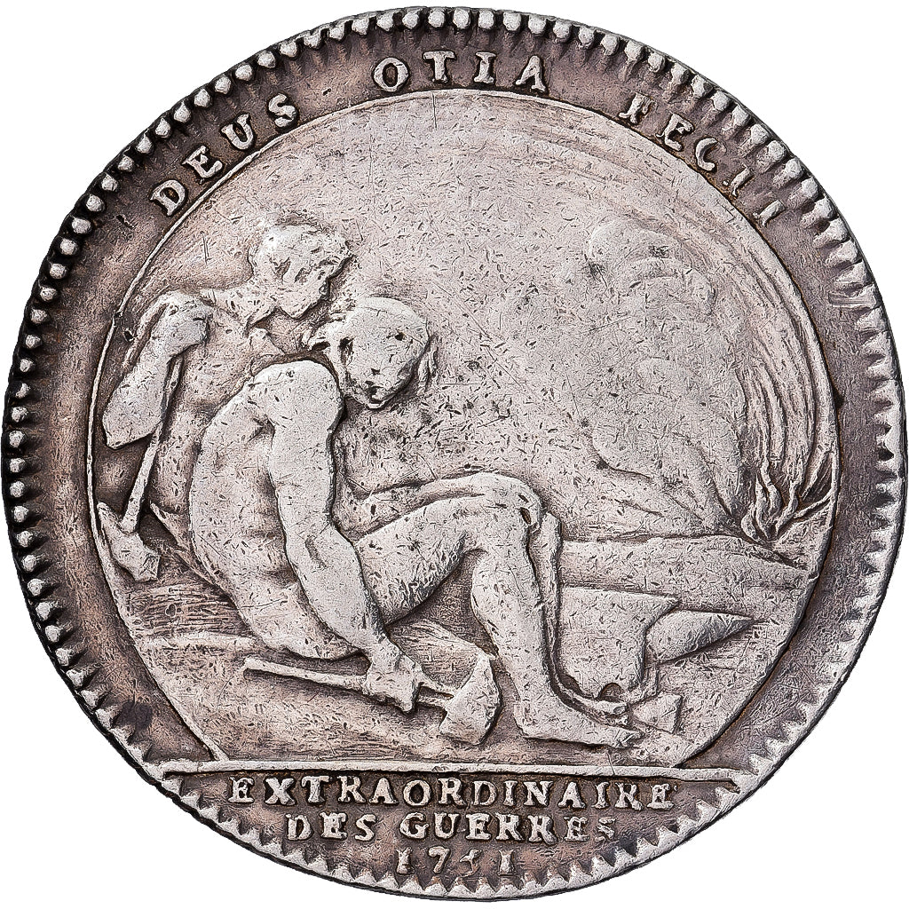 France, Token, Royal, Louis XV, Extraordinaire des Guerres, History, 1751