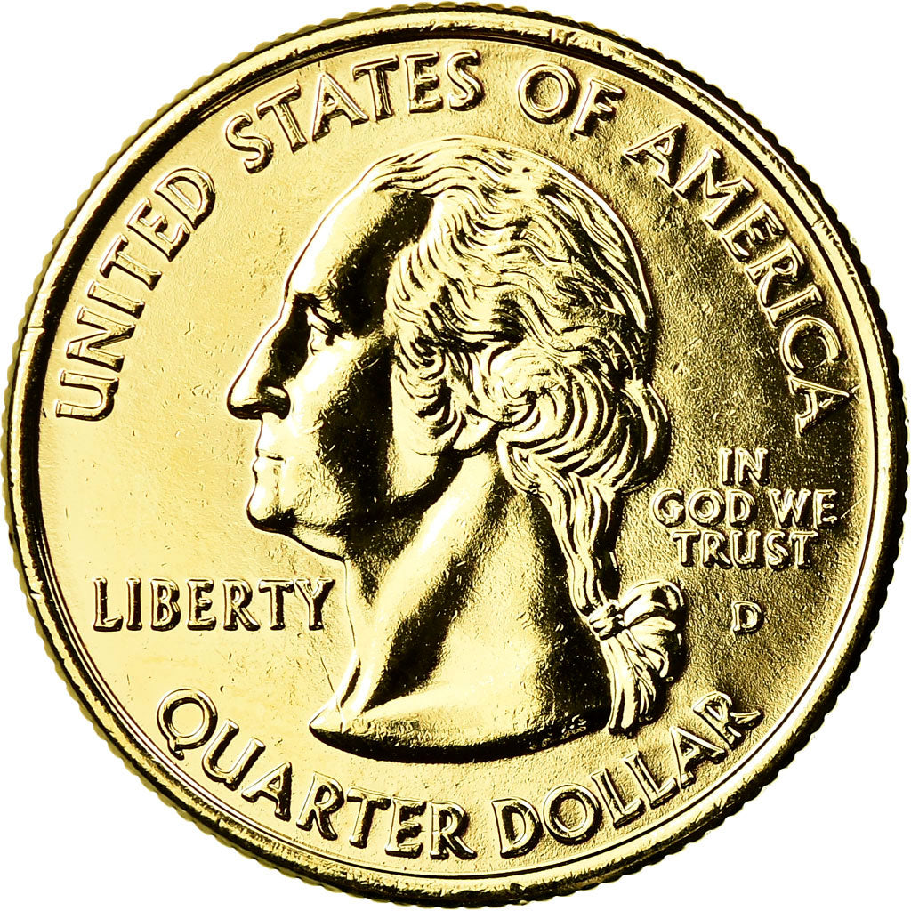 Moneta, USA, Alabama, Quarter, 2009, U.S. Mint, Denver, golden, MS(60-62)