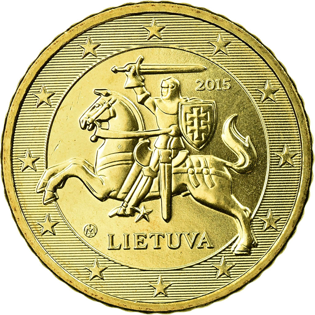 Lithouwen, 50 Euro Cent, 2015, FDC, Tin