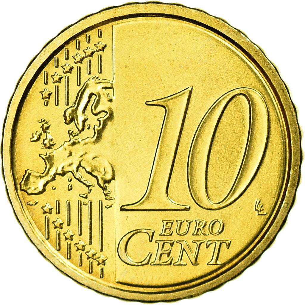 Italie, 10 Euro Cent, 2012, FDC, Laiton, KM:247