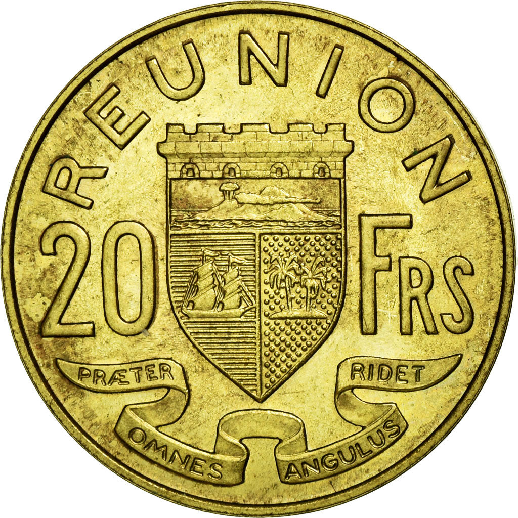 Coin, Réunion, 20 Francs, 1955, AU(55-58), Aluminum-Bronze, KM:E7, Lecompte:87