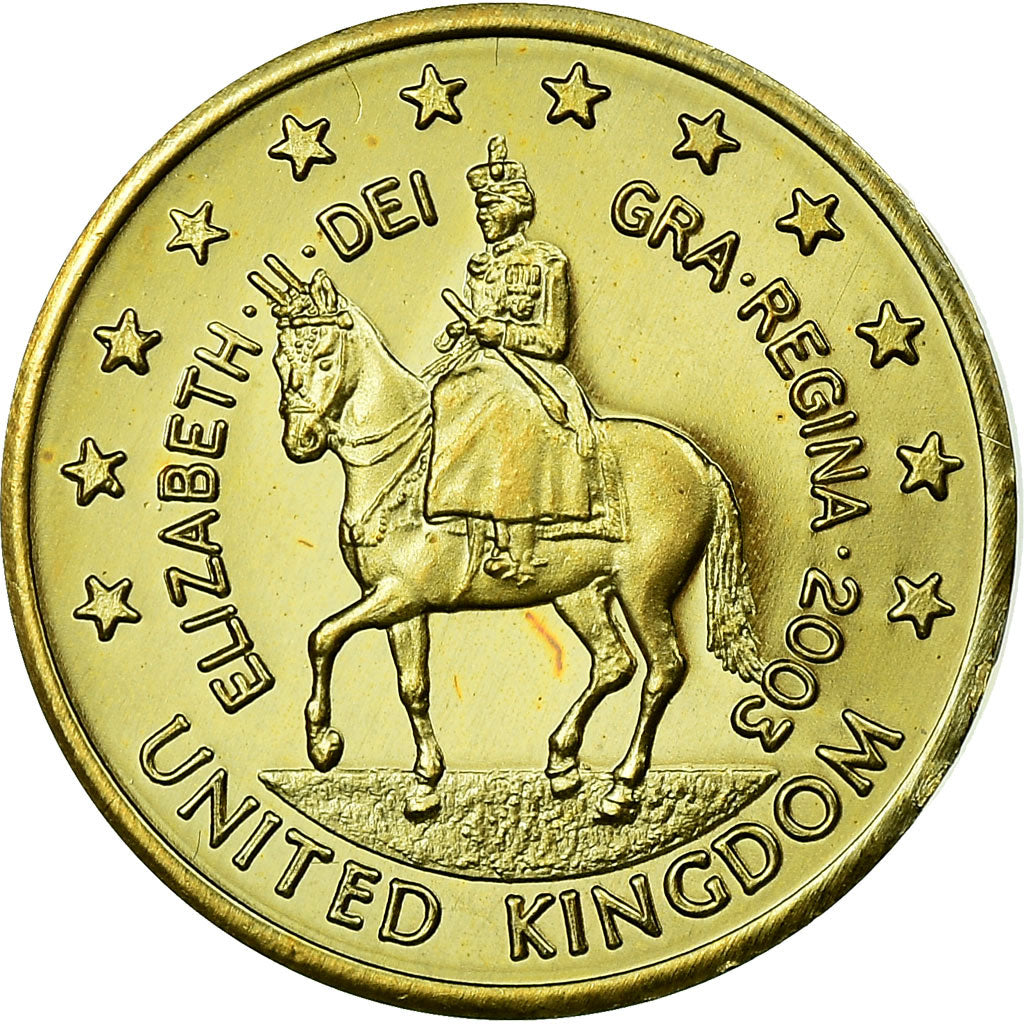 Verenigd Koninkrijk, Fantasy euro patterns, 10 Euro Cent, 2003, UNC-, Tin