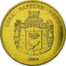 Liechtenstein, Fantasy euro patterns, 50 Euro Cent, 2004, MS(63), Brass