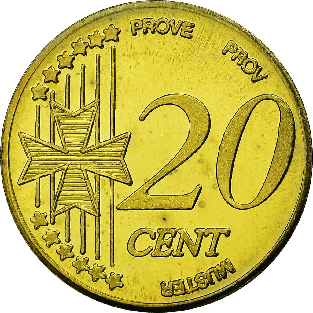 Malta, Fantasy euro patterns, 20 Euro Cent, 2004, UNC-, Tin