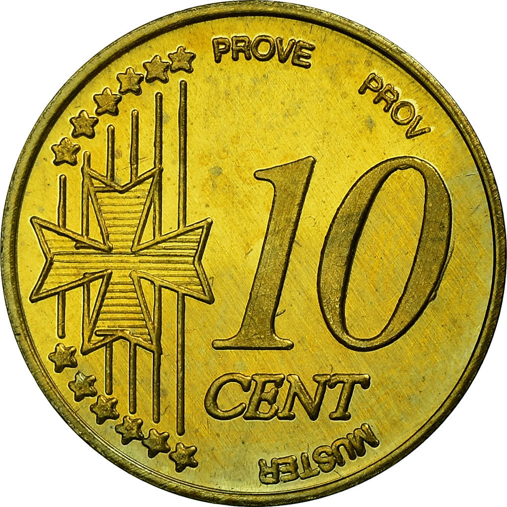 Malta, Fantasy euro patterns, 10 Euro Cent, 2004, UNC-, Tin