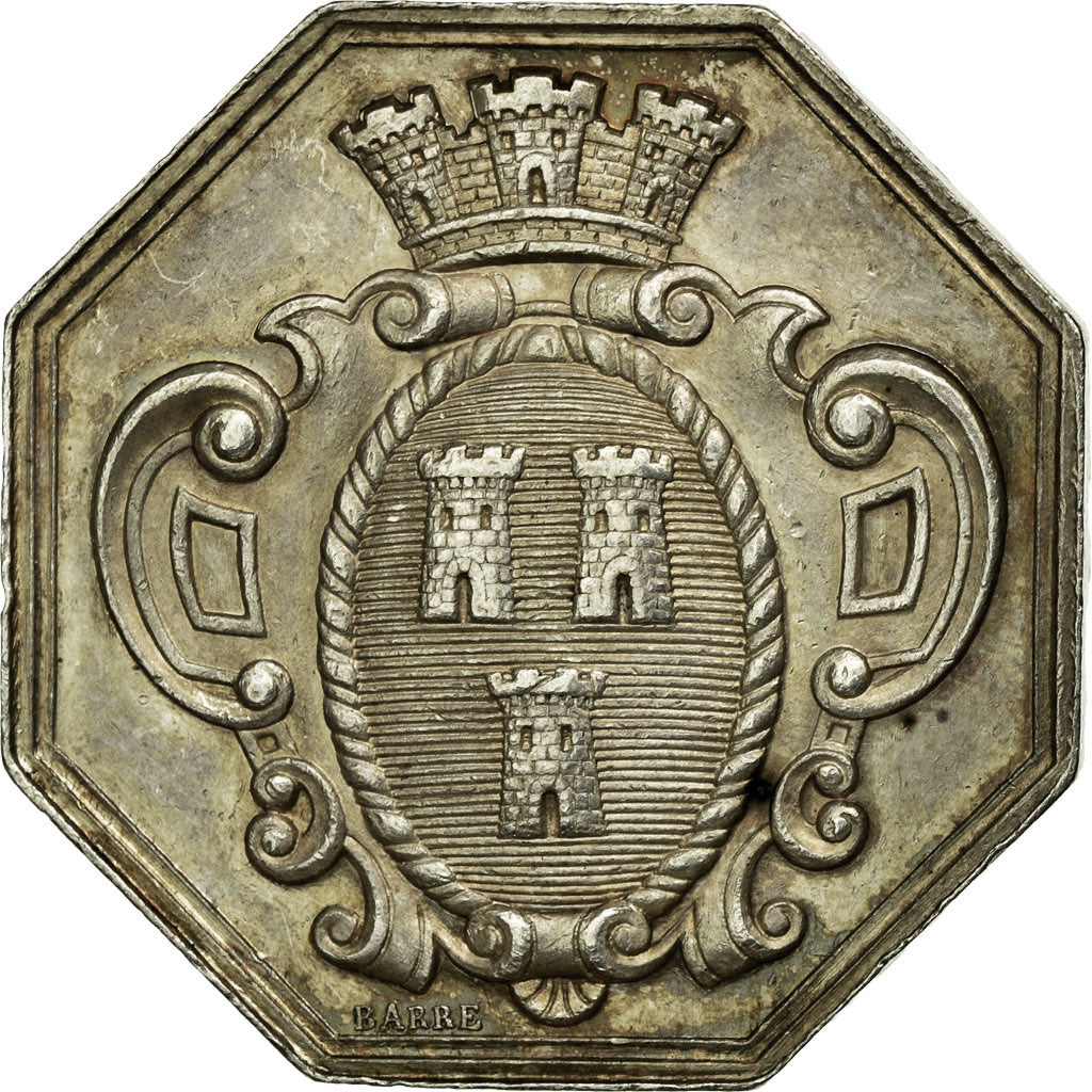 France, Token, Notary, AU(55-58), Silver, Lerouge:405