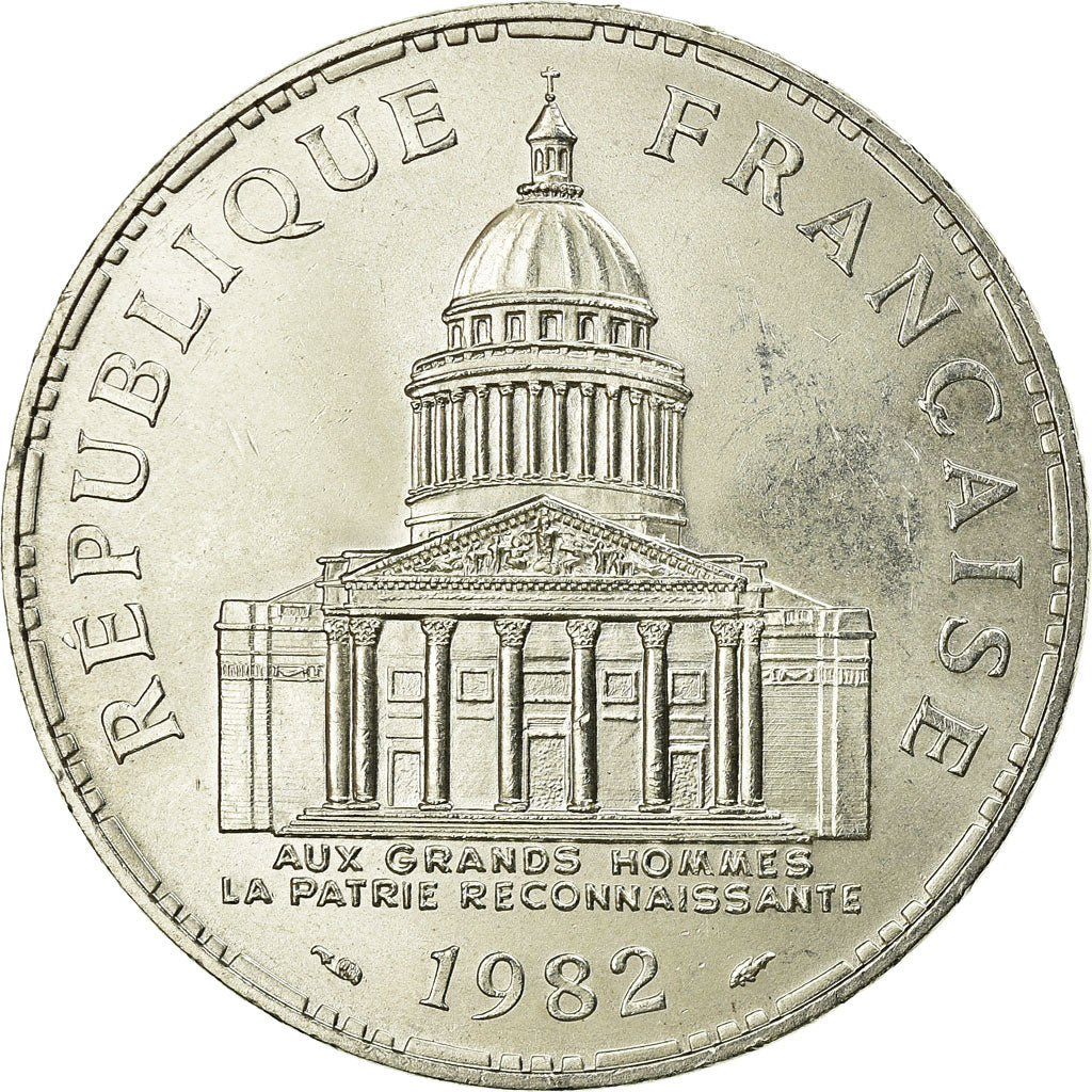 Münze, Frankreich, Panthéon, 100 Francs, 1982, Paris, VZ, Silber, KM:951.1