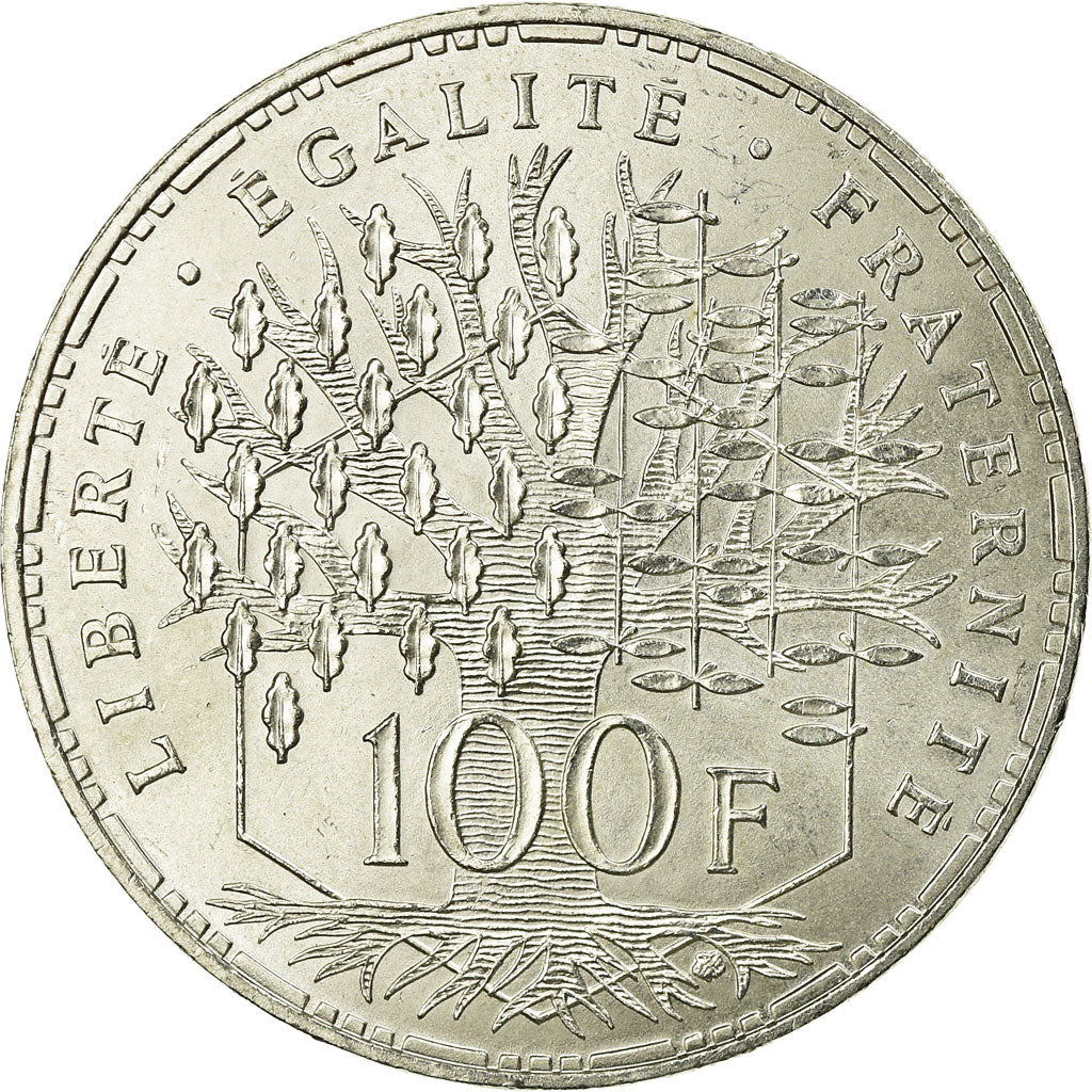 Münze, Frankreich, Panthéon, 100 Francs, 1982, Paris, VZ, Silber, KM:951.1