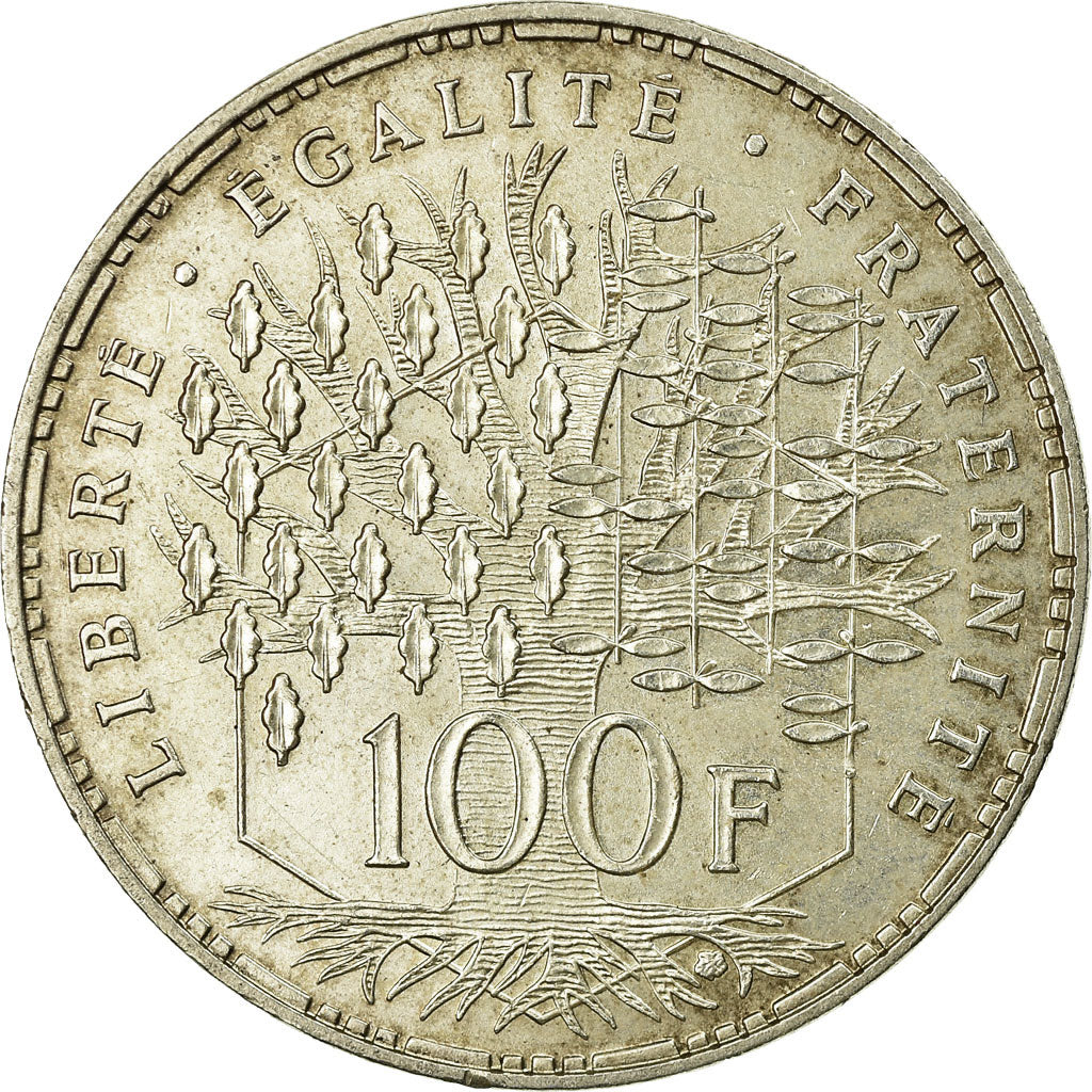 Moneta, Francia, Panthéon, 100 Francs, 1982, Paris, BB+, Argento, KM:951.1