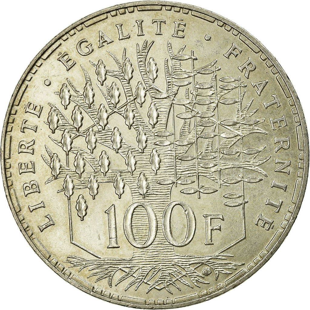 Coin, France, Panthéon, 100 Francs, 1982, Paris, AU(55-58), Silver, KM:951.1
