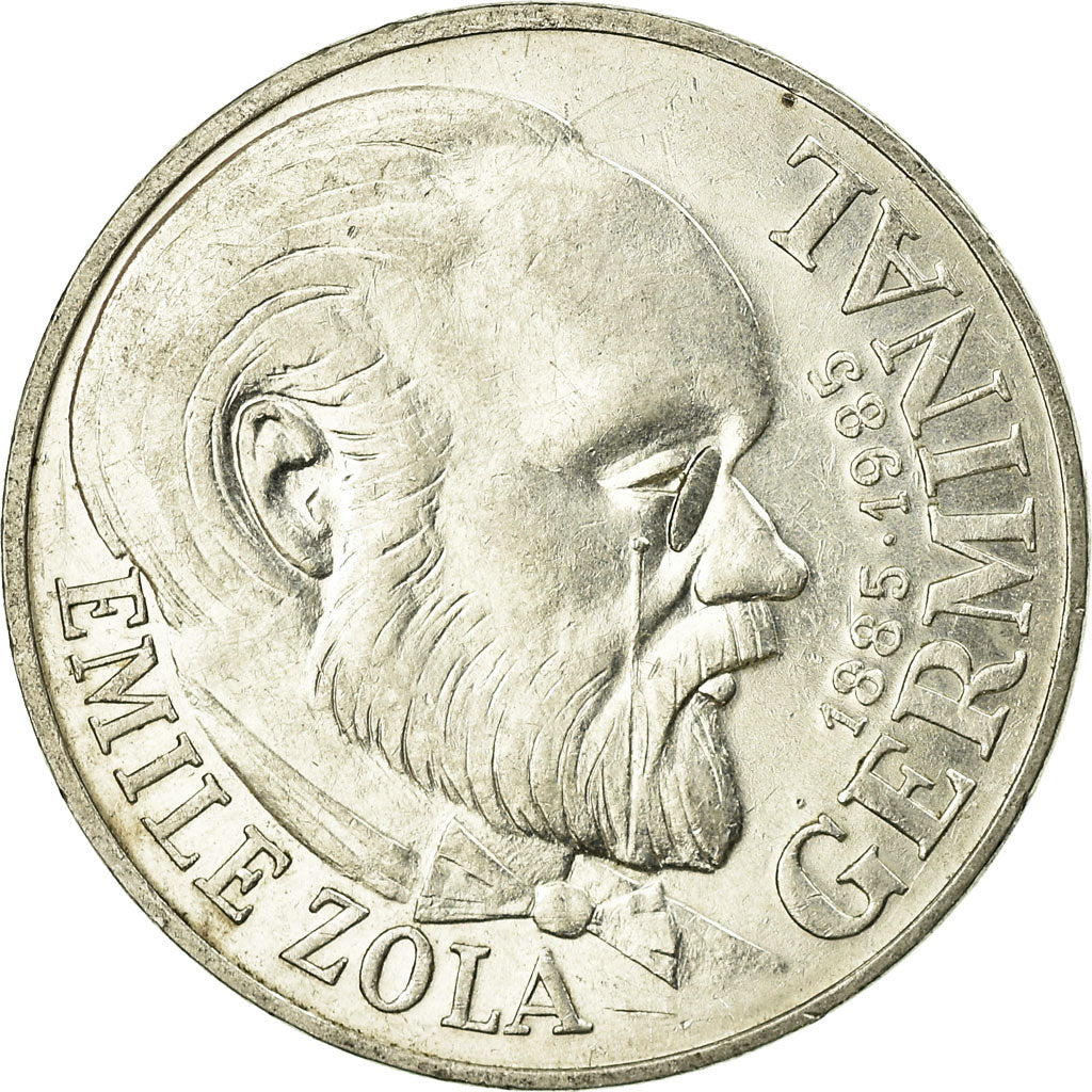 Munten, Frankrijk, Germinal, 100 Francs, 1985, PR, Zilver, KM:957, Gadoury:900