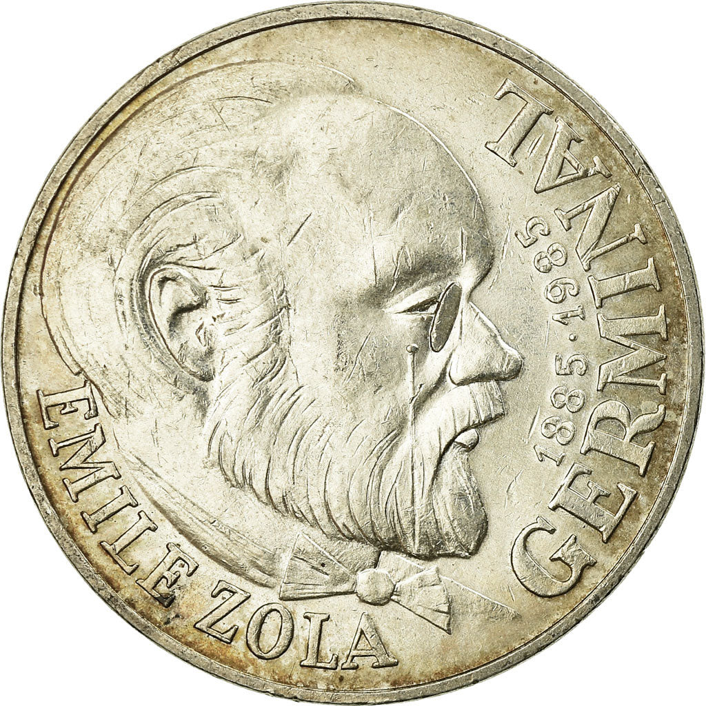 Münze, Frankreich, Germinal, 100 Francs, 1985, SS+, Silber, KM:957, Gadoury:900