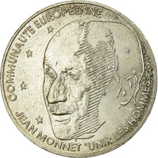 Coin, France, Jean Monnet, 100 Francs, 1992, AU(55-58), Silver, KM:1120
