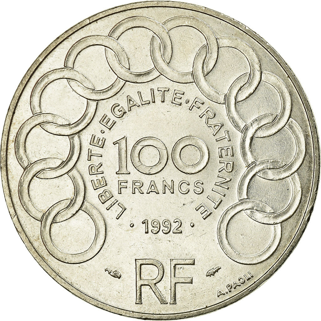 Monnaie, France, Jean Monnet, 100 Francs, 1992, SUP, Argent, Gadoury:907