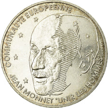 Coin, France, Jean Monnet, 100 Francs, 1992, AU(55-58), Silver, KM:1120