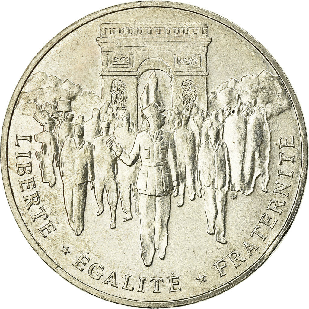 Coin, France, Libération de Paris, 100 Francs, 1994, AU(55-58), Silver