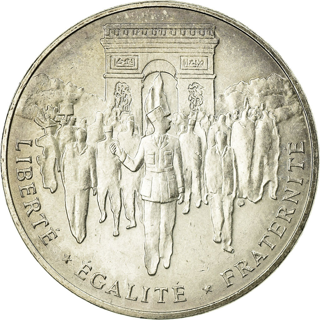 Moneta, Francia, Libération de Paris, 100 Francs, 1994, BB+, Argento