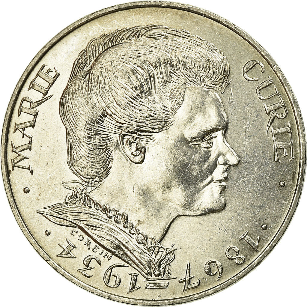 Moneta, Francia, Marie Curie, 100 Francs, 1984, SPL-, Argento, KM:955