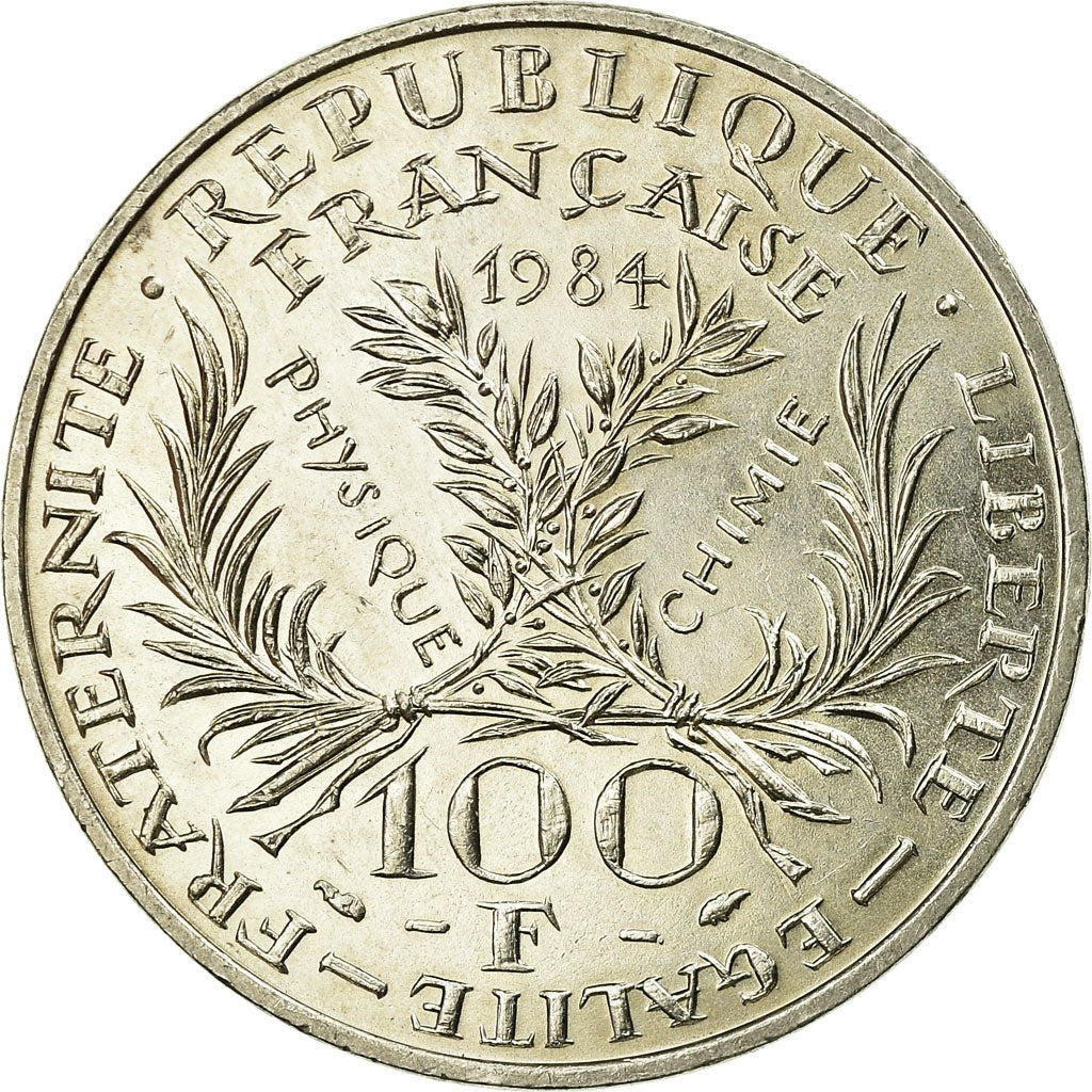 Moneta, Francia, Marie Curie, 100 Francs, 1984, SPL-, Argento, KM:955