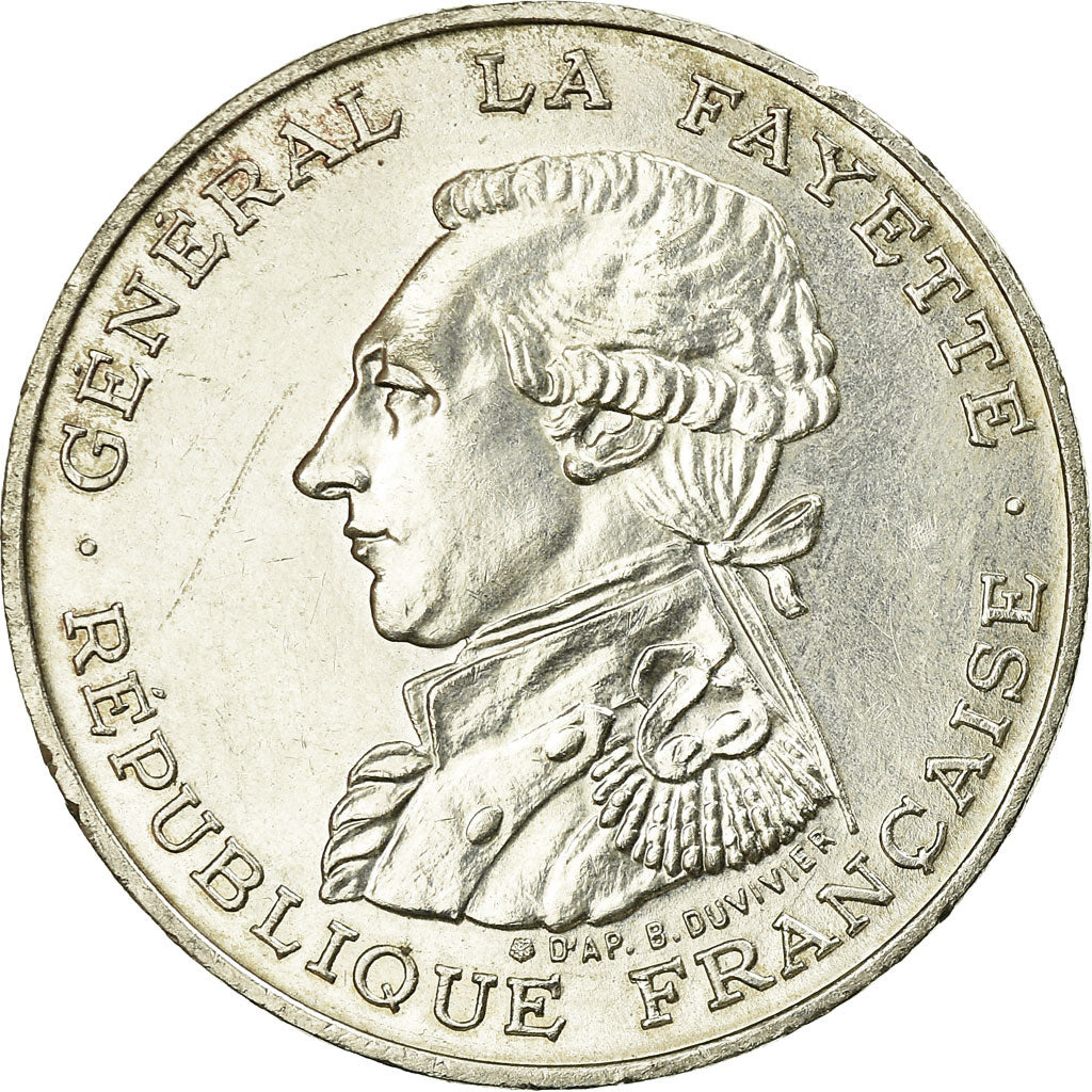 Monnaie, France, Lafayette, 100 Francs, 1987, SUP, Argent, Gadoury:902, KM:962