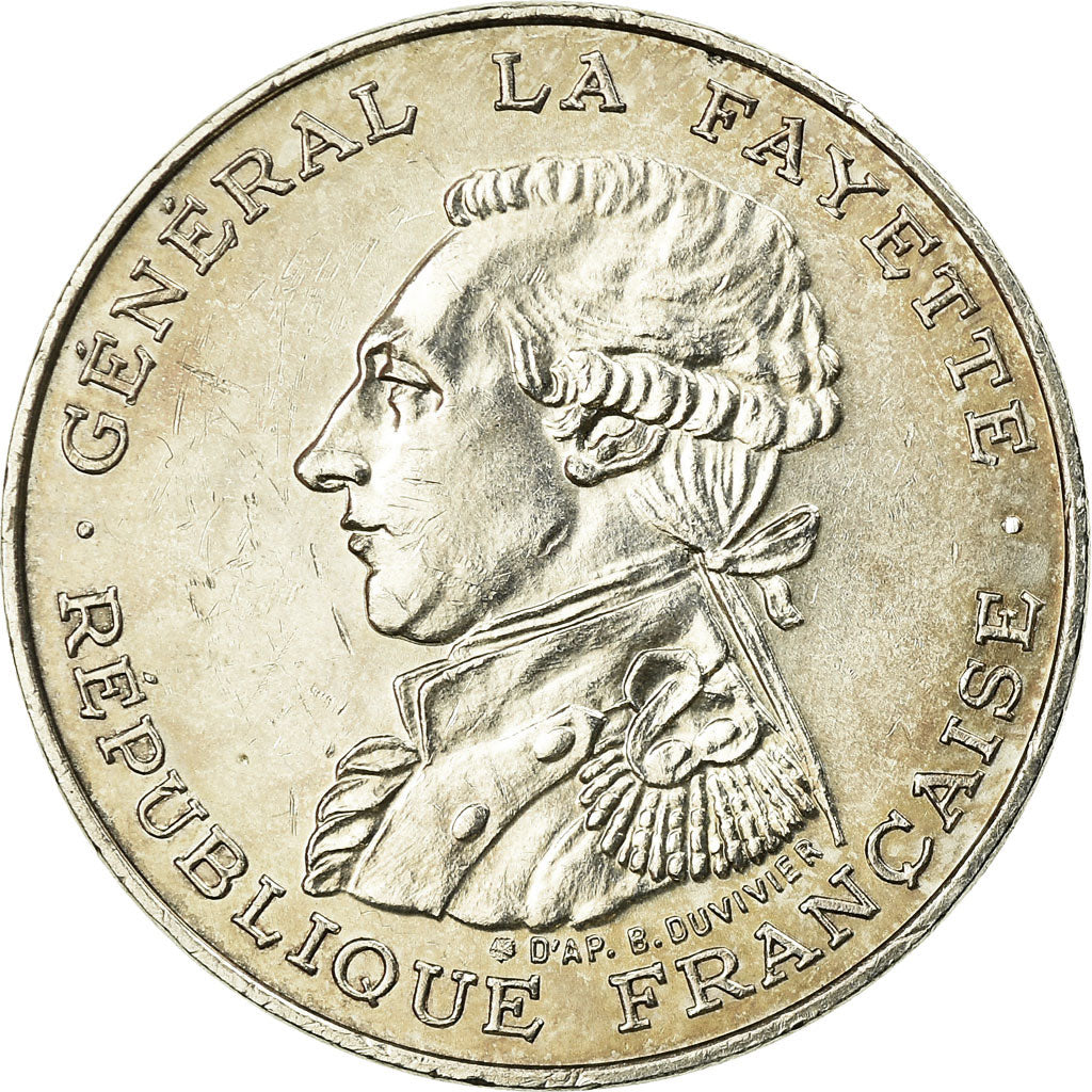 Monnaie, France, Lafayette, 100 Francs, 1987, SUP, Argent, Gadoury:902, KM:962