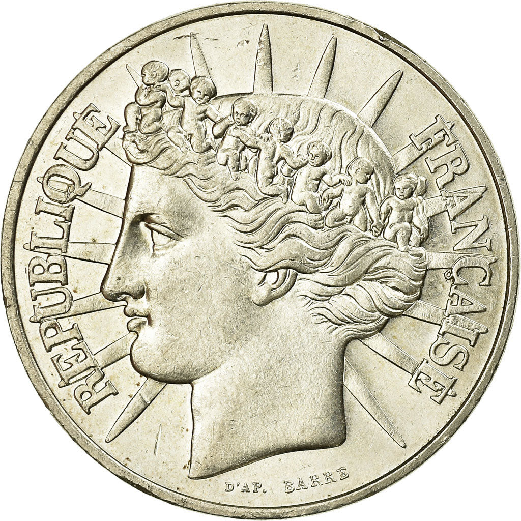 Moneta, Francia, Fraternité, 100 Francs, 1988, SPL-, Argento, KM:966