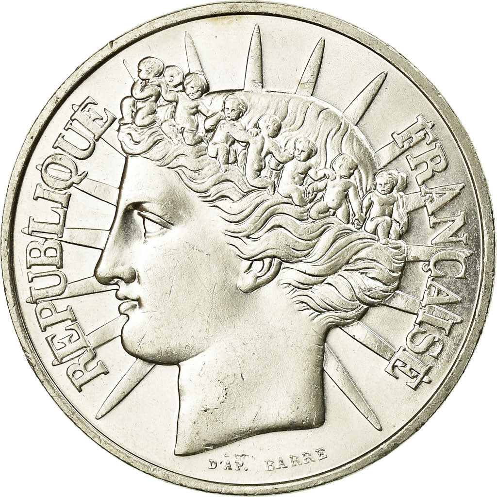 Münze, Frankreich, Fraternité, 100 Francs, 1988, VZ, Silber, KM:966