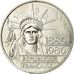 Münze, Frankreich, Statue de la Liberté, 100 Francs, 1986, VZ, Silber, KM:960