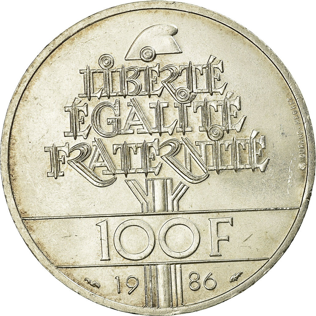 Monnaie, France, Statue de la Liberté, 100 Francs, 1986, SUP, Argent