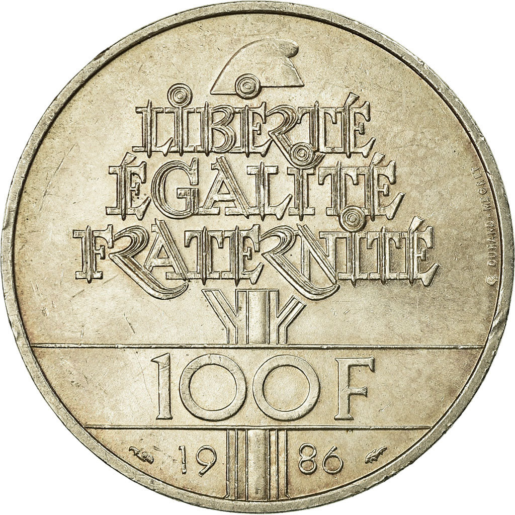 Monnaie, France, Statue de la Liberté, 100 Francs, 1986, SUP, Argent