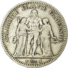 Coin, France, Hercule, 5 Francs, 1873, Bordeaux, VF(20-25), Silver, KM:820.2