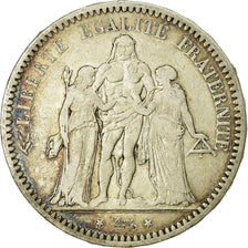 Coin, France, Hercule, 5 Francs, 1873, Bordeaux, VF(20-25), Silver, KM:820.2