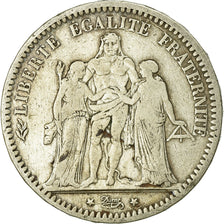 Coin, France, Hercule, 5 Francs, 1873, Bordeaux, VF(20-25), Silver, KM:820.2