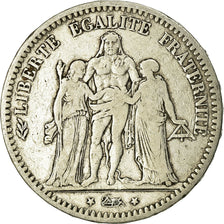 Coin, France, Hercule, 5 Francs, 1873, Bordeaux, VF(20-25), Silver, KM:820.2